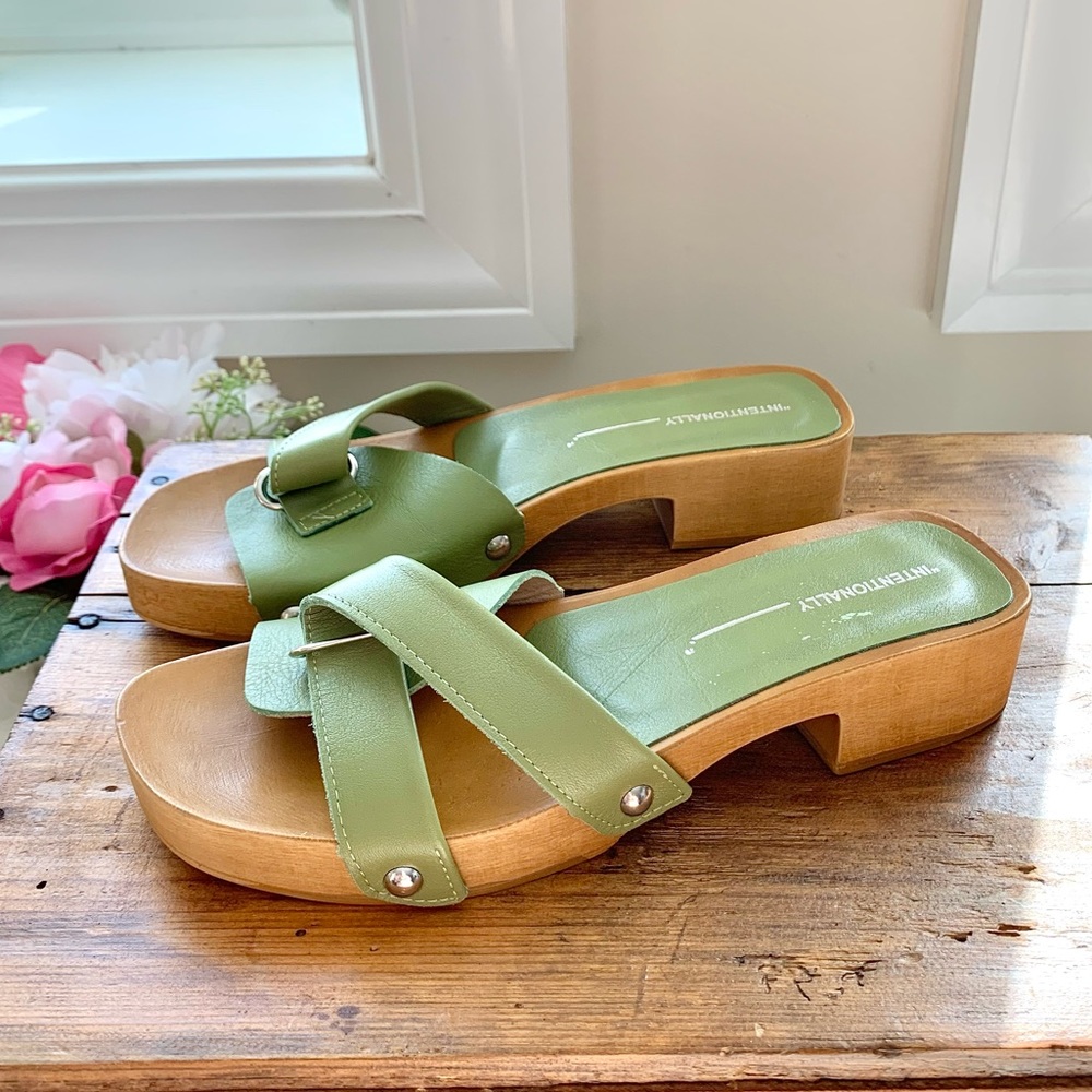 NEW Free People x Intentionally Blank Cleo Clog Sandal 38 NWOB - Picture 4 of 16